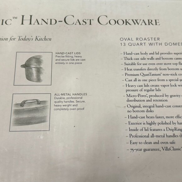 VillaWare Dome Roaster 13 Qt Italian Dutch Oven Cast Aluminum - Picture 7 of 8